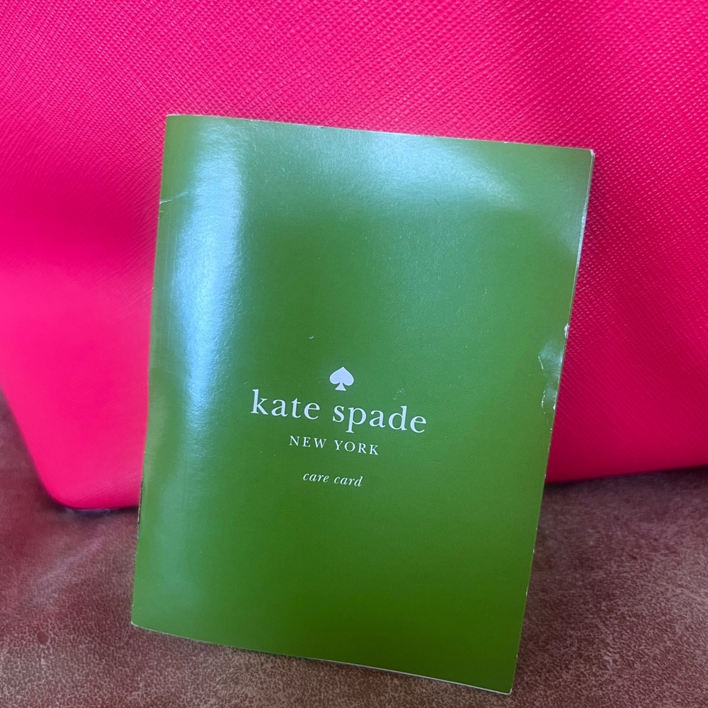 Kate Spade New York Saffiano Leather Shoulder Bag Tote In Hot Pink Color EUC - Picture 10 of 11